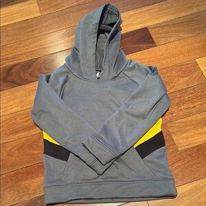 Body Glove Gray and Yellow Color-Blocked Hoodie
